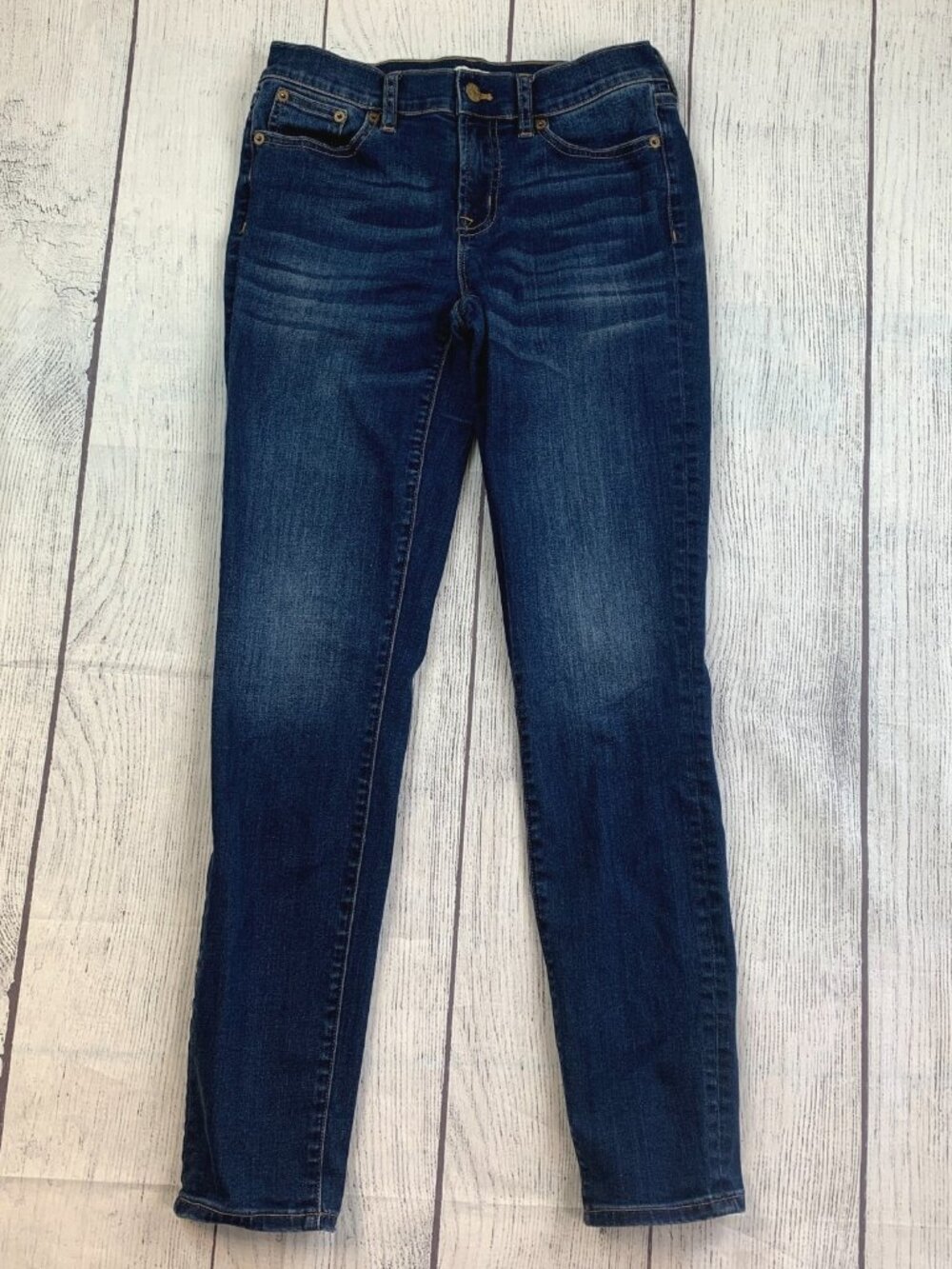 J. Crew Jeans sz 26 2 Skinny Stretch Dark Wash Inseam 29"